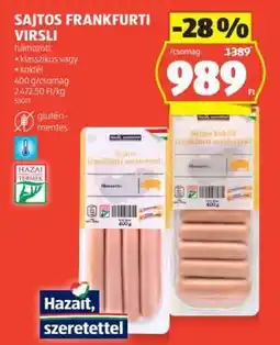 ALDI SAJTOS FRANKFURTI VIRSLI ajánlat