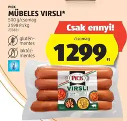 ALDI Pick műbeles virsli ajánlat