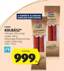 ALDI Csabai Kolbász ajánlat