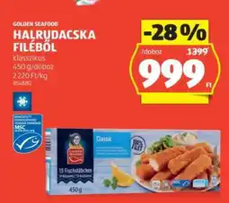ALDI GOLDEN SEAFOOD HALRUDACSKA FILÉBŐL ajánlat