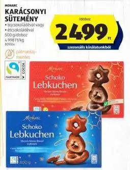 ALDI MONARC KARÁCSONYI SÜTEMÉNY ajánlat