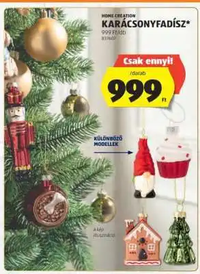 ALDI HOME CREATION KARÁCSONYFADÍSZ ajánlat