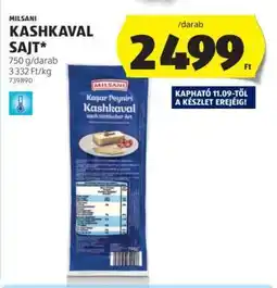 ALDI Milsani Kashkaval Sajt ajánlat