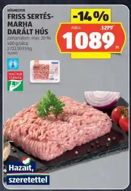 ALDI Friss Sertés-Marha Darált Hús ajánlat