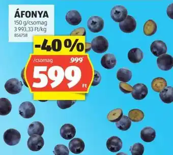 ALDI Áfonya ajánlat