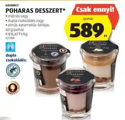 ALDI Gourmet Poharas Desszert ajánlat