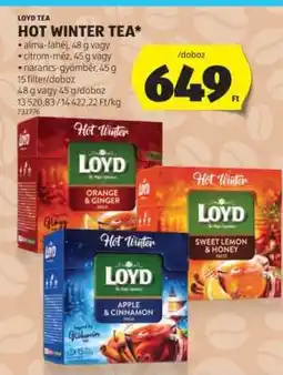 ALDI LOYD TEA HOT WINTER TEA ajánlat