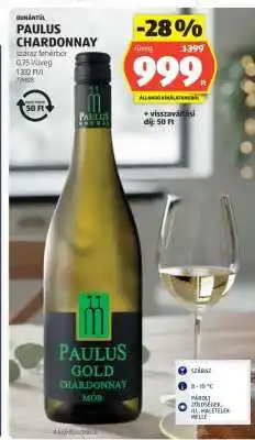 ALDI PAULUS CHARDONNAY ajánlat