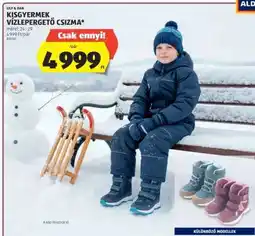 ALDI Kisgyermek vízlepergető csizma ajánlat