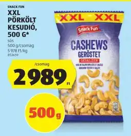 ALDI Snack Fun XXL Pörkölt Kesudió, 500 g ajánlat