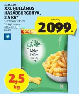 ALDI All Seasons XXL Hullámos Hasábburgonya ajánlat