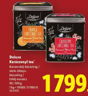 Lidl Deluxe Karácsonyi tea ajánlat
