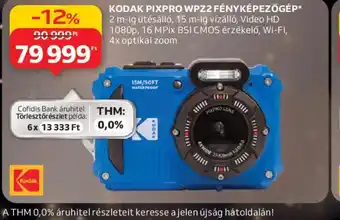KODAK PIXPRO WPZ2 FÉNYKÉPEZŐGÉP