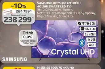 SAMSUNG UE75BU8072FUXXH 4K UHD SMART LED TV