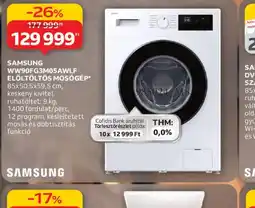 Auchan SAMSUNG WW90FG3M0SAWLF ELÖLTÖLTŐS MOSGÉP ajánlat