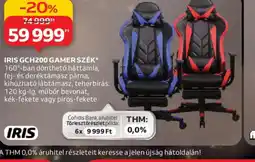 Auchan IRIS GCH200 GAMER SZÉK ajánlat