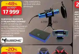 Auchan SUBSONIC RAIDEN'S STREAM PRO CSOMAG ajánlat