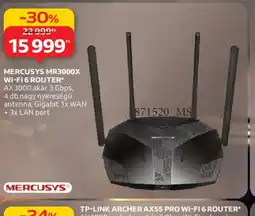Auchan MERCUSYS MR3000X WI-FI 6 ROUTER ajánlat