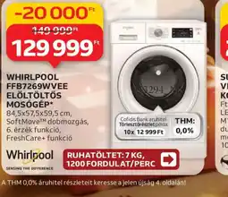 Auchan WHIRLPOOL FFB7269WVEE ELÖLTÖLTŐS MOSGÉP ajánlat