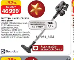 Auchan ELECTROLUX EP31CB21GP PORSZÍV ajánlat
