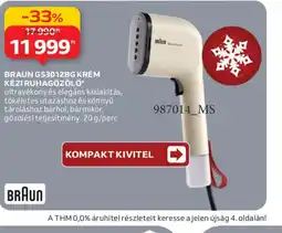 Auchan BRAUN KÉZI RUHAGŐZÖLŐ ajánlat