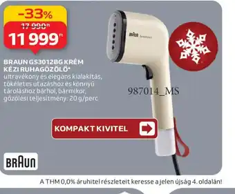 Auchan BRAUN KÉZI RUHAGŐZÖLŐ ajánlat