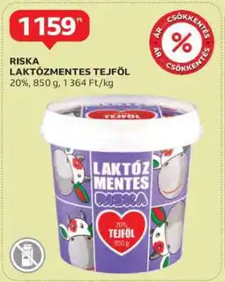 Auchan Riska Laktózmentes Tejföl ajánlat