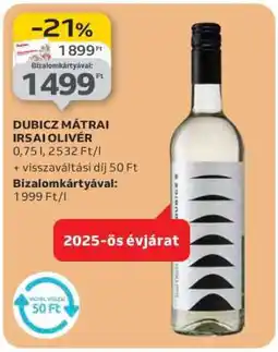 Auchan DUBICZ MÁTRAI IRSAI OLIVÉR ajánlat