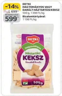 Auchan DETKI HAGYOMÁNYOS VAGY DARÁLT HÁZTARTÁSI KEKSZ ajánlat