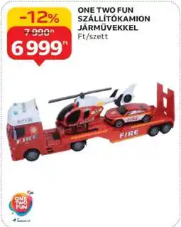 Auchan ONE TWO FUN SZÁLLÍTÓKAMION JÁRMŰVEKKEL ajánlat