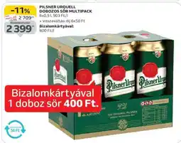 Auchan Pilsner Urquell Dobozos Sör Multipack ajánlat