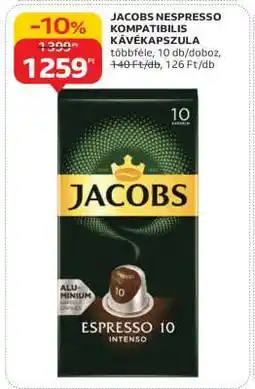 Auchan Jacobs Nespresso Kompatibilis Kávékapszula ajánlat