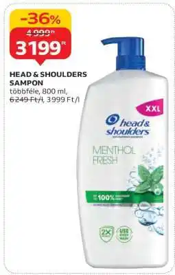 Auchan HEAD & SHOULDERS Sampon ajánlat