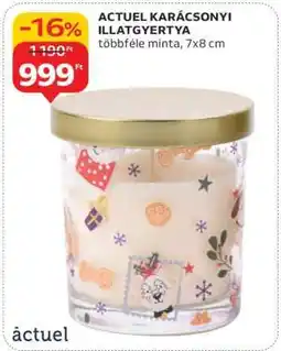 Auchan ACTUEL KARÁCSONYI ILLATGYERTYA ajánlat
