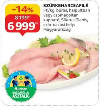 Auchan Szürkeharcsafilé ajánlat