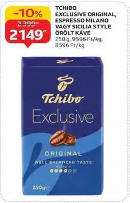 Auchan TCHIBO EXCLUSIVE ORIGINAL, ESPRESSO MILANO VAGY SICILIA STYLE ŐRÖLT KÁVÉ ajánlat