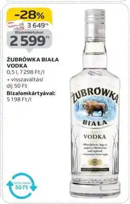 Auchan ZUBROWKA Biala vodka ajánlat