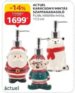 Auchan ACTUEL KARÁCSONYI MINTÁS SZAPPANADAGOLÓ ajánlat