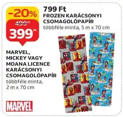Auchan FROZEN KARÁCSONYI CSOMAGOLÓPAPÍR ajánlat