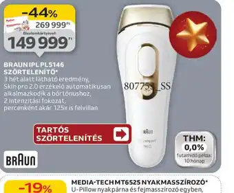 Auchan BRAUN IPL PL5146 SZŐRTELENÍTŐ ajánlat