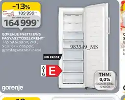Auchan GORENJE FN617EEW5 FAGYASZTSZEKRÉNY ajánlat