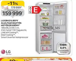 Auchan LG GBV21LOEPY ALULFAGYASZTS HŰTŐSZEKRÉNY ajánlat