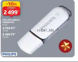 Auchan PHILIPS USB 2.0 PENDRIVE ajánlat