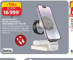 Auchan HOCO CQ3 3IN1 ÖSSZECSUKHAT TRUE WIRELESS TÖLTŐ ajánlat