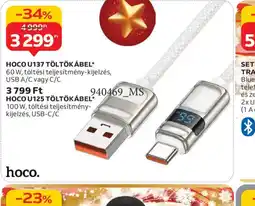 Auchan HOCO U125 TÖLTŐKÁBEL ajánlat