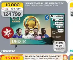 Auchan HISENSE 55A6Q 4K UHD SMART LED TV ajánlat