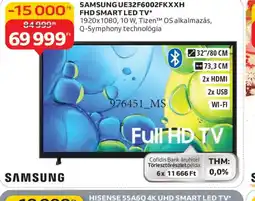 Auchan SAMSUNG UE32F6002FKXXH FHD SMART LED TV ajánlat