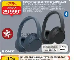 Auchan SONY WFC720 BLUETOOTH FEJHALLGAT ajánlat