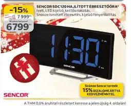 Auchan SENCOR SDC 120 HAJLÍTOTT ÉBRESZTŐRA ajánlat