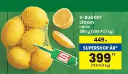 Interspar S-BUDGET citrom ajánlat